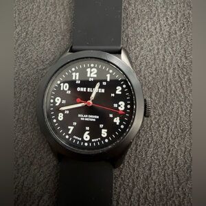 One Eleven Black Solar Watch